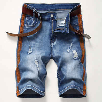 Pantalones Cortos Hombre Rayas Multicolor - Estilo Trendy Personalidad - Image 8