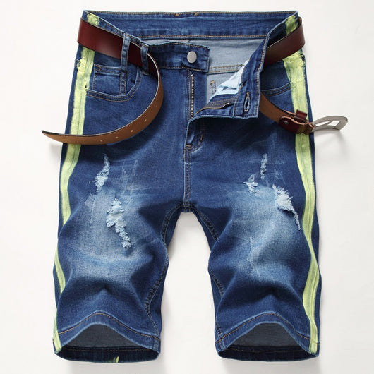 Pantalones Cortos Hombre Rayas Multicolor - Estilo Trendy Personalidad
