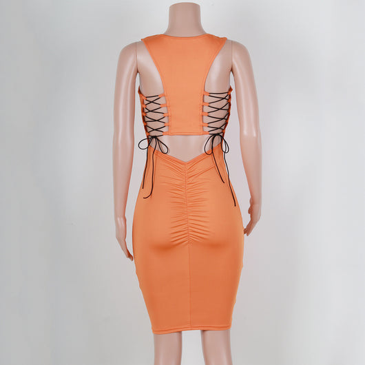 Vestido Ajustado Elegante con Espalda Descubierta para Salir - Image 7