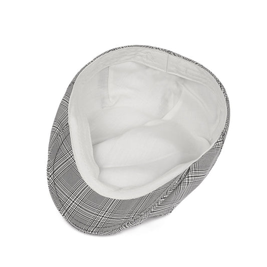 Boina Cuadriculada Clásica para Hombre - Estilo Retro Vintage con Visera - Image 2