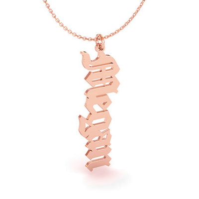 Collar Personalizado Acero Inoxidable Colgante Firma Vertical - Image 15