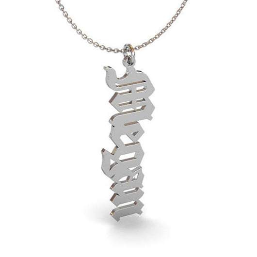 Collar Personalizado Acero Inoxidable Colgante Firma Vertical - Image 5
