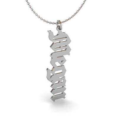 Collar Personalizado Acero Inoxidable Colgante Firma Vertical - Image 14