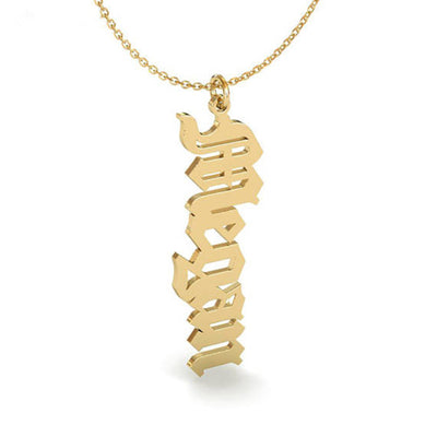 Collar Personalizado Acero Inoxidable Colgante Firma Vertical - Image 13