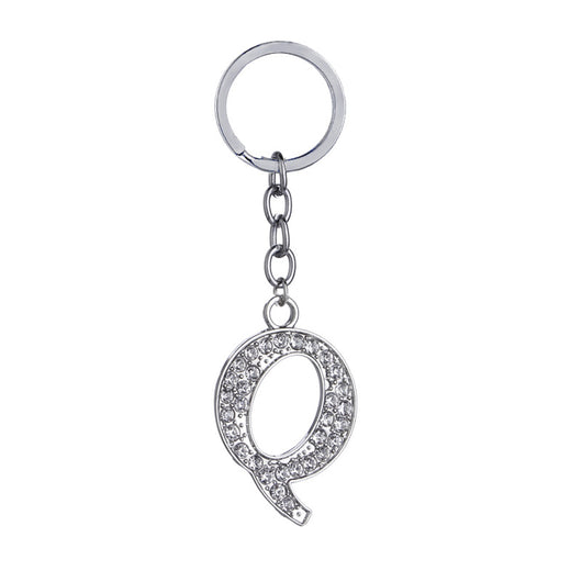 Llavero con Letras del Alfabeto Inglés - Dije de Diamante en Aleación de Zinc - Image 17