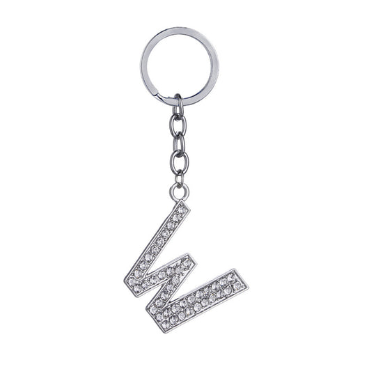 Llavero con Letras del Alfabeto Inglés - Dije de Diamante en Aleación de Zinc - Image 23