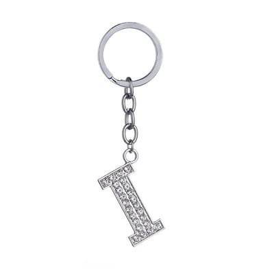 Llavero con Letras del Alfabeto Inglés - Dije de Diamante en Aleación de Zinc - Image 9