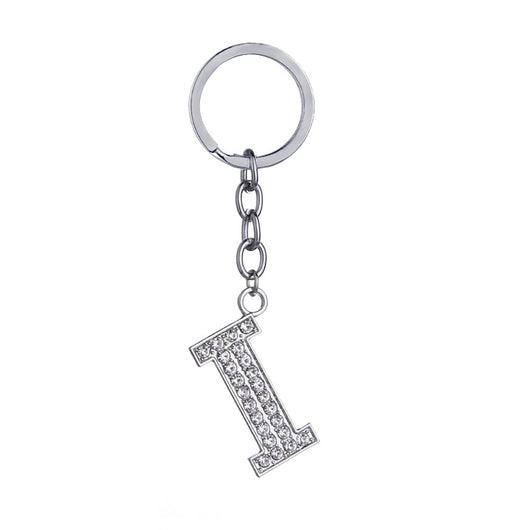 Llavero con Letras del Alfabeto Inglés - Dije de Diamante en Aleación de Zinc - Image 9