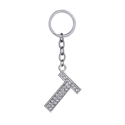 Llavero con Letras del Alfabeto Inglés - Dije de Diamante en Aleación de Zinc - Image 20