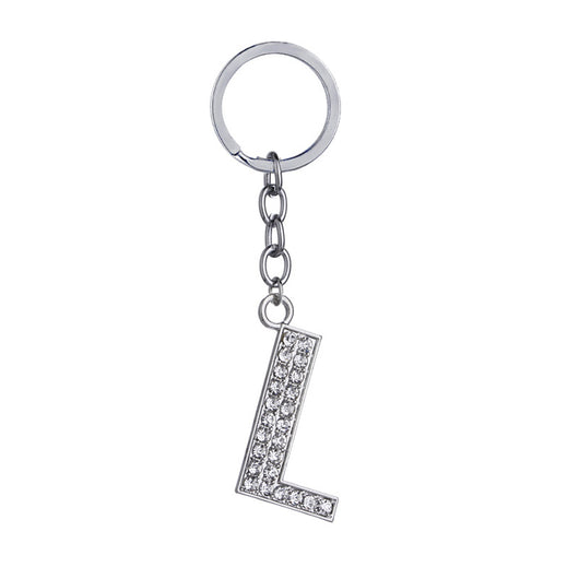 Llavero con Letras del Alfabeto Inglés - Dije de Diamante en Aleación de Zinc - Image 12