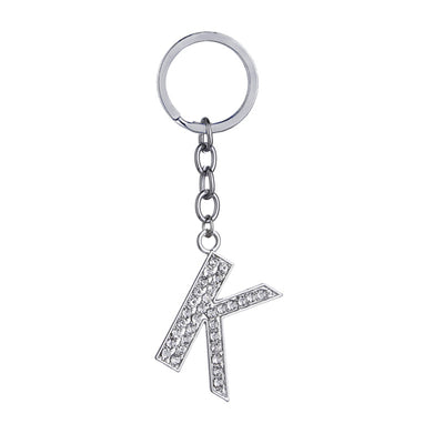 Llavero con Letras del Alfabeto Inglés - Dije de Diamante en Aleación de Zinc - Image 11