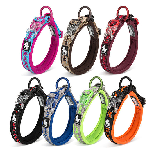 Collar para Perro Ajustable y Reflectante con Acolchado Suave de Neopreno