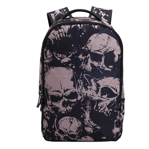 Mochila Escolar Deportiva con Diseño Calavera - Ideal para Viajes y Estudiantes