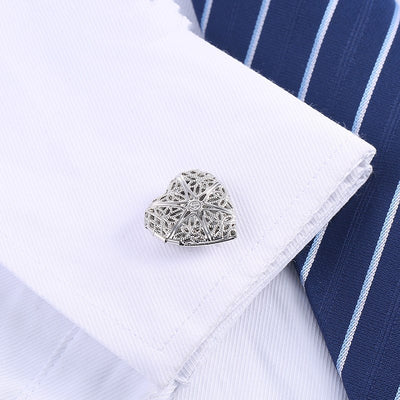 Gemelos Huecos Love para Hombre - Diseño Francés Elegante - Image 6