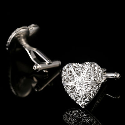 Gemelos Huecos Love para Hombre - Diseño Francés Elegante - Image 7