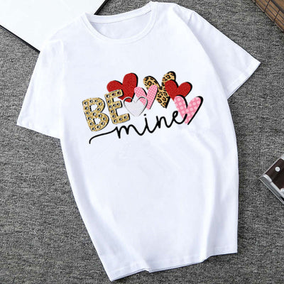 Playera Casual con Estampado de Latido del Corazón - Cuello Redondo - Image 5