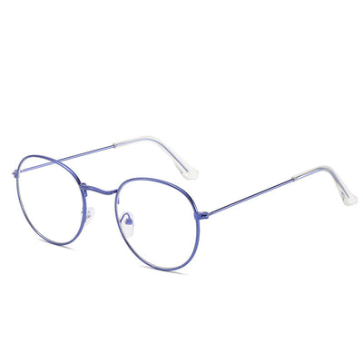 Gafas Redondas Retro de Metal con Espejo Literario Harajuku - Image 21