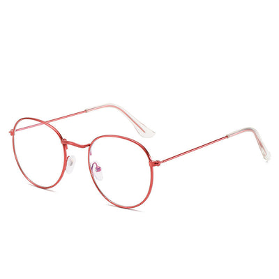 Gafas Redondas Retro de Metal con Espejo Literario Harajuku - Image 8