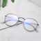 Óculos de Sol Retrô Redondos de Metal com Lentes Espelhadas Estilo Harajuku
