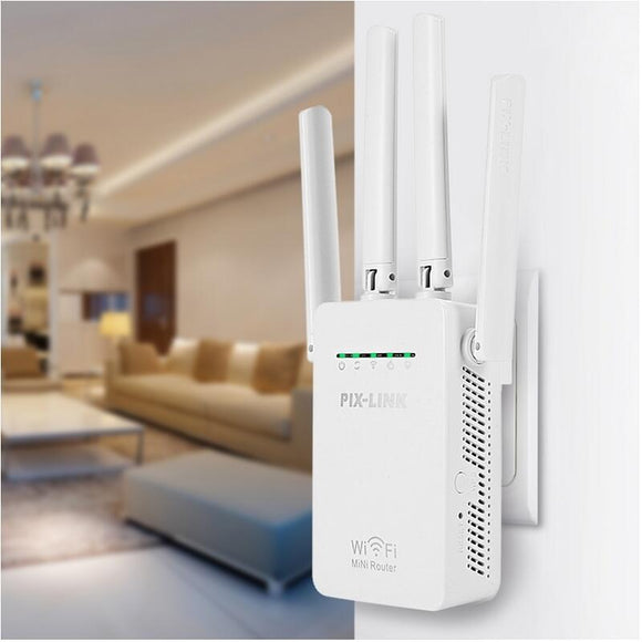 Repetidor WiFi de 4 Antenas - Cobertura Total para tu Hogar