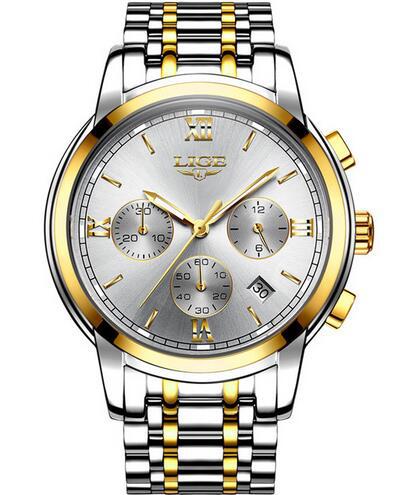 Reloj de Hombre Cuarzo Acero Inoxidable Automático Luminoso Resistente al Agua - Image 10