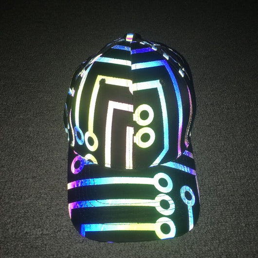 Gorra de Béisbol Reflectante con Patrón Nido de Pájaro - Estilo Hip Hop Urbano - Image 10