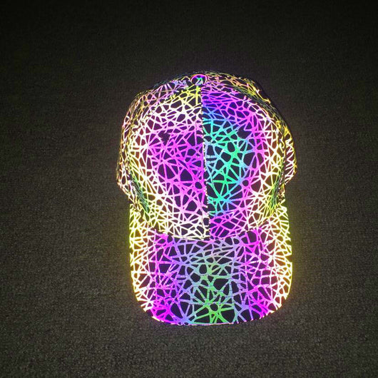 Gorra de Béisbol Reflectante con Patrón Nido de Pájaro - Estilo Hip Hop Urbano - Image 9