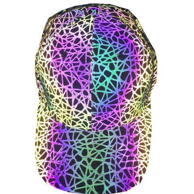 Gorra de Béisbol Reflectante con Patrón Nido de Pájaro - Estilo Hip Hop Urbano - Image 3