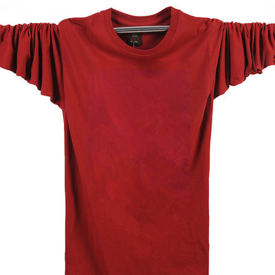 Playera Deportiva Holgada para Hombre - Cuello Redondo Manga Larga Talla Grande - Image 5