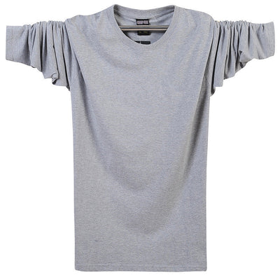 Playera Deportiva Holgada para Hombre - Cuello Redondo Manga Larga Talla Grande - Image 4