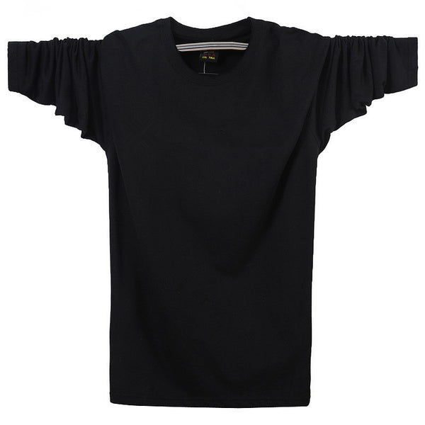 Playera Deportiva Holgada para Hombre - Cuello Redondo Manga Larga Talla Grande