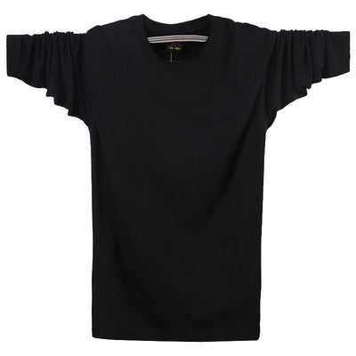 Playera Deportiva Holgada para Hombre - Cuello Redondo Manga Larga Talla Grande