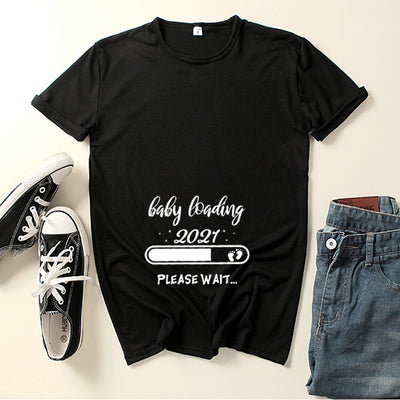 Playera de Maternidad con Estampado Infantil de Manga Corta - Image 9