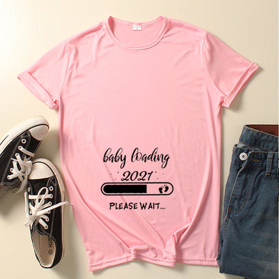 Playera de Maternidad con Estampado Infantil de Manga Corta - Image 10