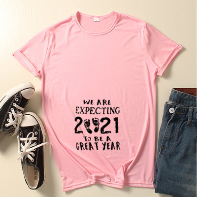 Playera de Maternidad con Estampado Infantil de Manga Corta - Image 7