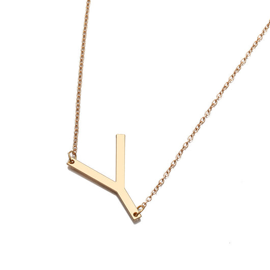 Collar de Letra Minimalista Europeo y Americano - Image 45