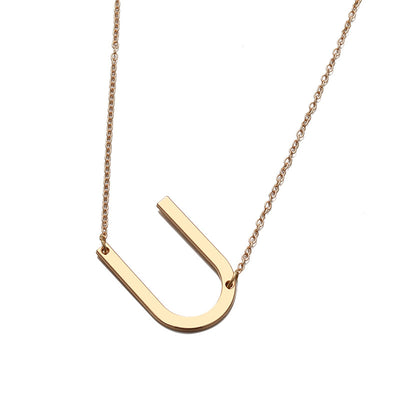 Collar de Letra Minimalista Europeo y Americano - Image 41