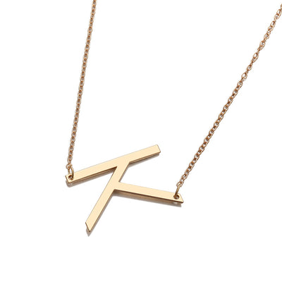 Collar de Letra Minimalista Europeo y Americano - Image 50