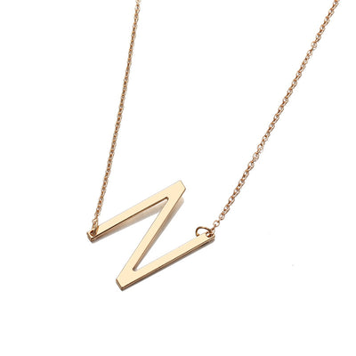 Collar de Letra Minimalista Europeo y Americano - Image 52