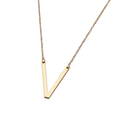 Collar de Letra Minimalista Europeo y Americano - Image 56