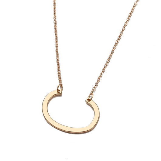 Collar de Letra Minimalista Europeo y Americano - Image 5