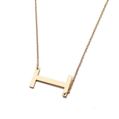 Collar de Letra Minimalista Europeo y Americano - Image 10