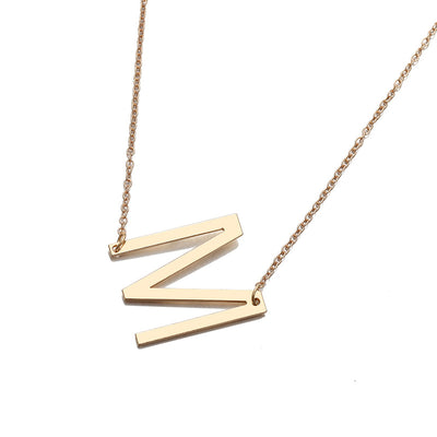 Collar de Letra Minimalista Europeo y Americano - Image 9