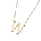European And American Simple Jewelry Letter Necklace Dorado W