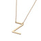 European And American Simple Jewelry Letter Necklace Dorado Z