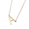 European And American Simple Jewelry Letter Necklace Dorado A