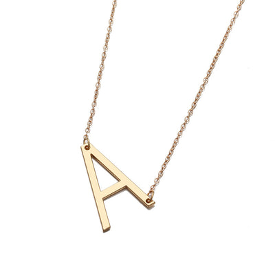 Collar de Letra Minimalista Europeo y Americano - Image 15