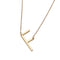 European And American Simple Jewelry Letter Necklace Dorado F