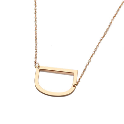 Collar de Letra Minimalista Europeo y Americano - Image 19