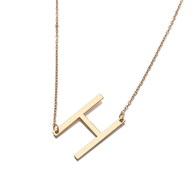 Collar de Letra Minimalista Europeo y Americano - Image 20